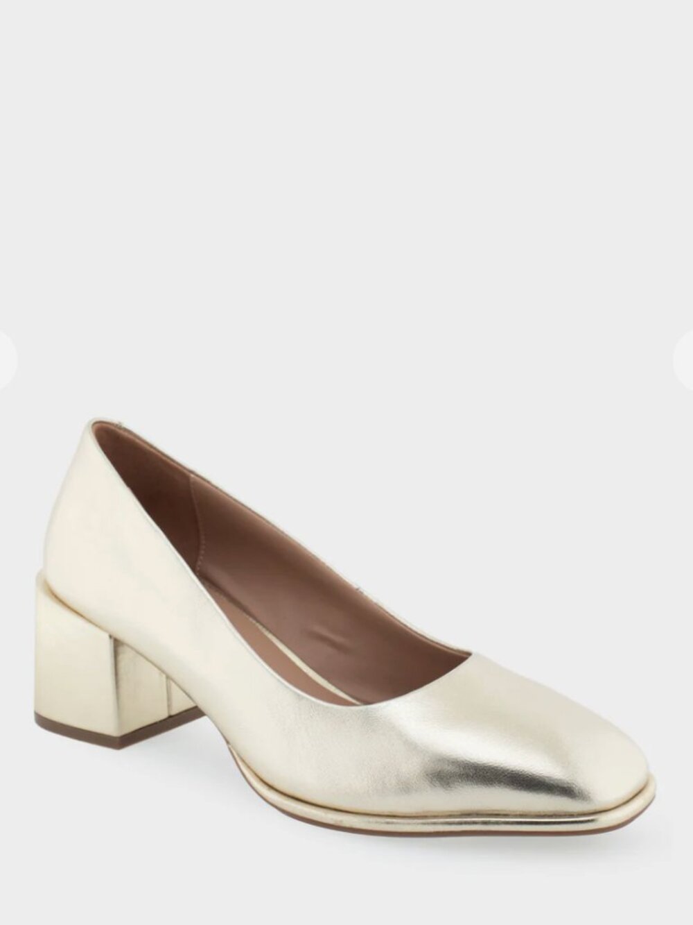 Aerosoles Alae Women's Mid Heel Pump in Soft Gold
